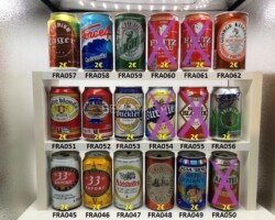 FRA045-062 "33" Export, Adelshoffen, Adelscott, Alsa Bräu, Amstel Beer, Biere Blonde, Buckler, Force4, Fritz Bräu, George Killian French beer can, Frankreich Bierdose