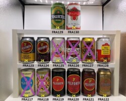 FRA117-130 canettes de bière françaises  Bierdosen Frankreich, French beer can collection, beer can collector France