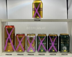 FRA230-236 Saer Brau Holandesa 50cl, Saer Brau Amsterdam Style, Saer Brau Pils, Saer Brau Clasica, Saer Brau Negra, Doble Malta, Tostada, French beer can canettes de bière françaises Bierdosen Frankreich, French beer can collection, beer can collector France