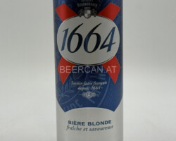 FRA271 Kronenbourg 1664 Biere Blonde 33cl Slim Can, French beer can canettes de bière françaises Bierdosen Frankreich, French beer can collection, beer can collector France