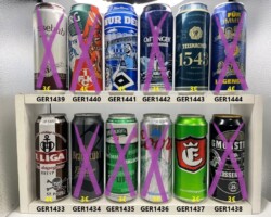 GER1433-1444 Astra St. Pauli Bierdose, Einbecker Bierdose, Hamburger SV Bierdose, Bierdosensammler Deutschland, German Beer Can Collection, Bierdosenmuseum Munderfing