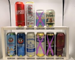 GER1601-1609  German Beer Can Collection