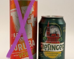 GER1633-1634 Veltins Curuba with original Flavour +13,5% Gratis, Giesinger Untergiesinger Erhellung 0,33ml Bierdose, German beer can collection, Deutsche Bierdose 2026