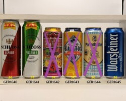 GER1640-1645 Schloss Export XXL 0,565l, Schloss Pilsener XXL 0,565l, Desperados Tropical Daiquiri Bier, Salitos Sunrise, Perlenbacher Lagerbier Hell, Warsteiner 0,0% Isotonisch, German Beer Can Collection, Deutsche Bierdosen, Bierdosensammlung Deutschland