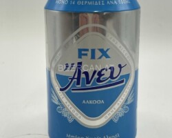GRE036 Hellas Fix Aveu Aakooa, Fix Alcohol free beer can 0,33ml, Greece beer, grecko beer, Griechische Bierdose, beer can collection greece