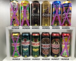 HUN013-024 Hungary beer can collection , Ungarische Bierdose