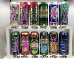 HUN025-036 Hungary beer can collection , Ungarische Bierdose