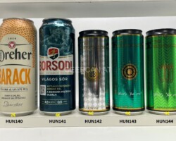HUN140-144 Dreher Barack, Borsodi Vilagos Sör Soccer Edition 2024 No. 2,The Beer tailor IPA Premium  Craft Beer,  The Beer tailor Easy lager, The Beer Tailor Wit Beer,  Craft Beer Hungary, Beer Can Collection Hungary, Hungarian Beer Can Collection, Ungarisches Craft Bier