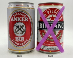 INA002-003 Anker Bir Pilsner Indonesia 330ml, Bintang Bir Pilsener 330ml, Indonesia beer can, Asia Beer can, Bali Beer can, Indonesia beer can collection, Bierdose Indonesien