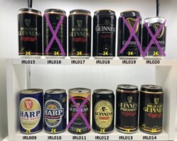 IRL009-020 Guinness Beer can, Guiness Collector, Guinness beer can collection