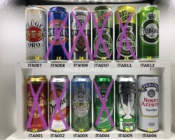 ITA001-012 Dreher, Tuborg, Nastro Azurro Italian Beer Can