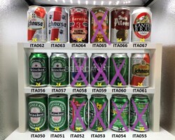 ITA050-067 Italian Beer Can Collection,  lattine di birra italiana