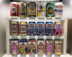 ITA104-121 Italian Beer Can Collection,  lattine di birra italiana