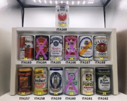 ITA157-169 Italian Beer Can Collection,  lattine di birra italiana
