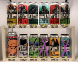 ITA528-539 Mister B Brewery Beadorable Session IPA, Wild Racoon Brewery Udine A little Money Double Cold IPA, Beyond Infinity Session IPA, Don´t be Gloomy English IPA, Ehi Tu, Elegantone! West Coast IPA, End of the Road Neipa, Krtecek Tmayve, Love is Mandatory Irish Red Ale, Sicness Dosn´t last Nitro Irish Stout, Purpose of Life Helles, Punti Vista Asian Rice IPA, Svetly Lezak The Day of Pleasure, Italian Craft Beer Cans, Beer Can Collection Italy, Bierdosenmuseum Munderfing