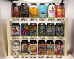 ITA562-579 Eastside Umami, B.Republic, Enigma, Hobart IPA, Hopskin XI, Ziapils, Lambarte Casorett, Classe 96, ElMar Tell, Furnie, Liquida Caronte, Liquida Emilia Paranoica, Liquida Land Sfera, Liquida Marbella, Liquida Unéstate amara, B.G.G.A Mister B Brewing, Italian Craft Beer Cans, Beer Can Collector Italy, Bierdosenmuseum Munderfing