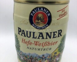 KEG018 Paulaner Hefe Weissbier 2008 Germany 5 EURO Party Keg Collector, 5 Liter Partyfass Sammlung, Partyfässer, Keg Collection, Keg Collector Germany