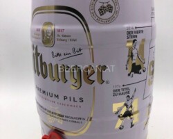 KEG042 Bitburger Premium Pils "Fussball Edition" 2018 Germany 12 EURO Party Keg Collector, 5 Liter Partyfass Sammlung, Partyfässer, Keg Collection, Keg Collector Germany