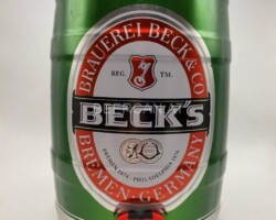 KEG088 Beck´s 2007 Germany 6 EURO Party Keg Collector, 5 Liter Partyfass Sammlung, Partyfässer, Keg Collection, Keg Collector Germany