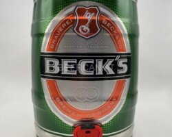 KEG089 Beck´s 2010  Germany 6 EURO Party Keg Collector, 5 Liter Partyfass Sammlung, Partyfässer, Keg Collection, Keg Collector Germany