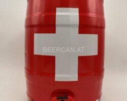 KEG101 Unidrink Partybier "Swiss Flag" 2018 Switzerland 15 EURO Party Keg Collector, 5 Liter Partyfass Sammlung, Partyfässer, Keg Collection, Keg Collector Germany