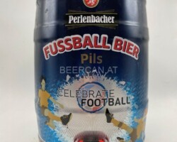 KEG113 Perlenbacher Fussball Bier Pils 2016 Germany 15 EURO Party Keg Collector, 5 Liter Partyfass Sammlung, Partyfässer, Keg Collection, Keg Collector Germany