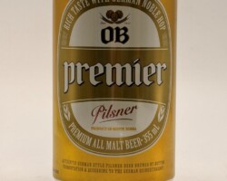 KOR034 OB Premier Pilsner 355ml, South Korean Beer Can, Beer Can collection South Korea, Bierdosenmuseum Munderfing