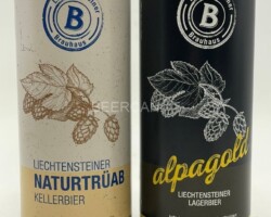 LIE006-007 Liechtensteiner Naturtrüb kellerbier, liechtensteiner Brauhaus Alpagold Liechtensteiner Lagerbier, Beer Can from Liechtenstein, Beer Can Liechtenstein, Bierdose Liechtenstein, OCOC, Beer Can Collection Liechtenstein, OCOC