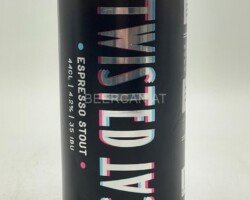 LUX026 Twisted Cat Espresso Stout 44cl, Luxembourg Beer can collection, beer can Luxembourg