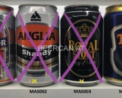 MAS001-004 Anchor Pilsener Beer, Anglia Shandy, Royal Stout, Tiger Beer Malaysia