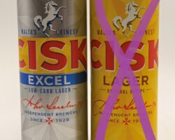 MLT015-016 Cisk Excel Low Carb Lager 500ml, Cisk Lager 500ml, Malta Beer Can, Beer Can Collection Malta, Bierdosenmuseum Österreich