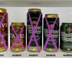 NAM005-009 Tafel Limited Edition Brave Lager Cheers to the Land of the Brave, Tafel Lager, Windhoek Premium Draught 500ml, Windhoek Premium Draught 440ml, Windhoek Premium Lager 330ml, Beer from Namibia, beer cans Namibia, beer can collector Namibia, Bierdosen Namibia