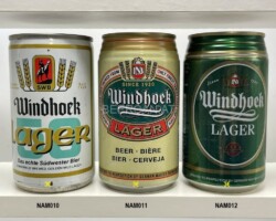 NAM010-012 Windhoeck Lager Steel Can, 330ml, Beer from Namibia, beer cans Namibia, beer can collector Namibia, Bierdosen Namibia