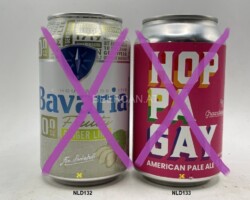 NLD132-133 Bavaria Fruity Ginger Lime Beer, Hop Pa Gay American Pale Ale, Holland beer cans, craft beer from Holand, Netherlands Craft Beer, Beer Can Collection Netherlands