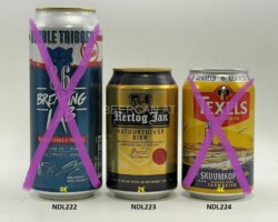 NLD222-224 Bavaria 8.6 Breaking Lab F+++ Yeah! Bavaria Beer can, Bierdose Niederlande Holland Beer can collection, Bierdosen Holland