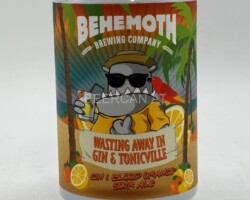 NZL035 Behemoth Brewing Company Wasting Away in Gin &amp;amp; tonicville, Gin &amp;amp; Blood Orange Sour Ale, New Zealand beer can collection, beer can from New Zealand, Neuseland Bierdose