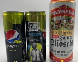 OCS127-128 Pepsi Twist Pubo Mobile Turkey 2022, Ramseier Suure Moscht Switzerland,  tin collector, tin collection, can collection