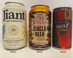 OCS147-149 Jiant Hard Combutcha, Old Jamaica Ginger Beer, Roco  Rotwein Rockt Cola, Dosensammler, Dosensammlung, Getränkedosen, Cans, Alcohol Cans Collection
