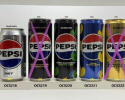 OCS218-222 Pepsi Diet Saudi made, Pepsi Zero Zucchero Massimo Gusto, Pepsi Zero Zuccero Gusto Lime, Pepsi Twist Gusto Limone, Pepsi Zero Zuccero Zero Caffeina, pepsi can collector, Pepsi Saudi Arabia