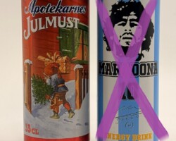 OCS246-247 Apotekarnes Julmust 33cl Sweden, Maradonna Energy Drink Poland/Romania 250ml, Energy Drink Collector, Red Bull, Energy Drink Can Collection Austria, Energy Drink Collection