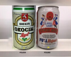 POL059-060 Okocim Legpol Beer, Zywiec Beer Full Export 33cl, Polish beer can, Polnische Bierdose