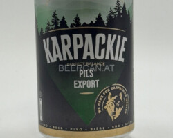 POL089 KARPACKIE Pils Export 330ml, Polish Beer Can Poland beer can collection, beer can collector Poland, Bierdosenmuseum Österreich, Beer Can Museum Austria