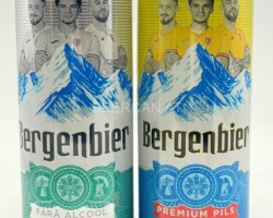 ROU056-057 Bergenbier Soccer edition 2024 Fara Alcool, Bergenbier Soccer Edition 2024 Premium Pils, Romania beer can collection, beer can collector Romania, Rumänische Bierdose