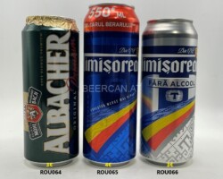 ROU064-066 Albacher Original Premium Bere, Timisoara 550ml, Timisoara Fara Alcol, , Romania beer can collection, beer can collector Romania, Rumänische Bierdose