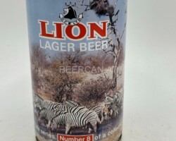 RSA014 Lion Lager Beer South African Wildlife Series Number 8, of a collection of 14, African beer can, South African beer cans, beer can collector South Africa, South Africa Beer Can, Südafrika Bierdosen