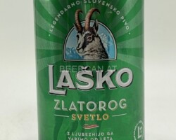 SLO096 Lasko Zlatorog Svetlo Slovensko Pivo, Slovenia can Bierdose aus Slovenien, Slovenian Beer Can Collection
