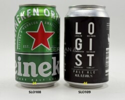 SLO108-109 Heineken Slovenia 0,33L, Logist Pale ale Craft Beer Slovenia, 0,33L, Pivo, Slovenian Beer Cans, Slovenian Craft Beer Cans, Yugoslavoia Beer Cans, Bierdosen Slowenien