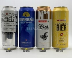 SUI097-100 Saveurs Schweizer Lagerbier, Sonnenbräu Lager Hell, neues Design, Spar No1 Bier, Spar Lager Bier, Swiss beer cans, Bierdosensammlung Schweizer, Schweizer Bierdosensammler, Beer Can Collector Switzerland