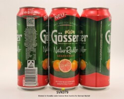 SVK079 Gösser Natur Radler Grapefruit, Brewed in Slovakia under Licence from Austria for German Market, Neu, Beer Can Museum Munderifing