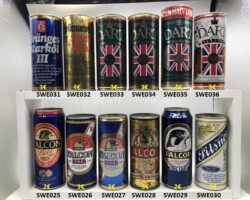 SWE025-036 Swedish beer can collection, Swedish beer cans, swedisch beer can collector, Schweden Bierdosen